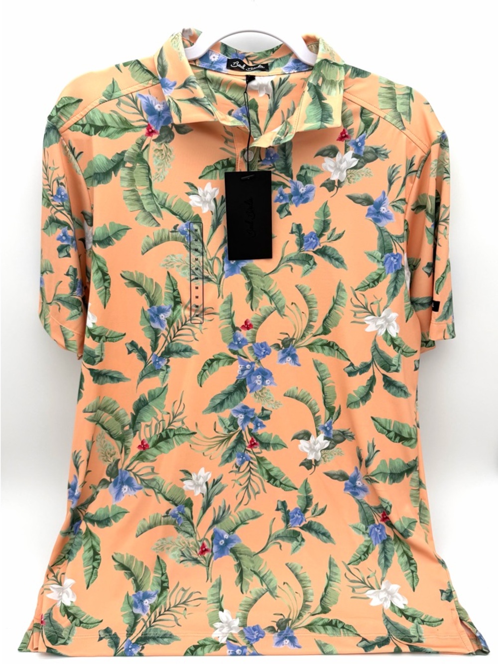 NWT New Bad Birdie Men's Core Golf Polo Shirt Medium M Stretch Comfy Casual - Picture 2 of 3